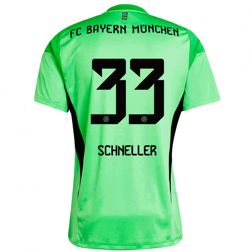Danxen Mulher Lukas Schneller #33 Verde Amarelo Primavera Médio Camisola Guarda-Redes 2025/26 Camisa Brasil