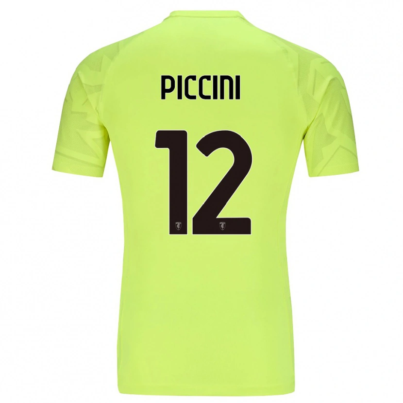 Danxen Mulher Bernardo Piccini #12 Verde Fluorescente Camisola Guarda-Redes 2025/26 Camisa Brasil