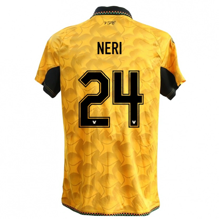 Danxen Mulher Filippo Neri #24 Amarelo Preto Camisola Guarda-Redes 2025/26 Camisa Brasil