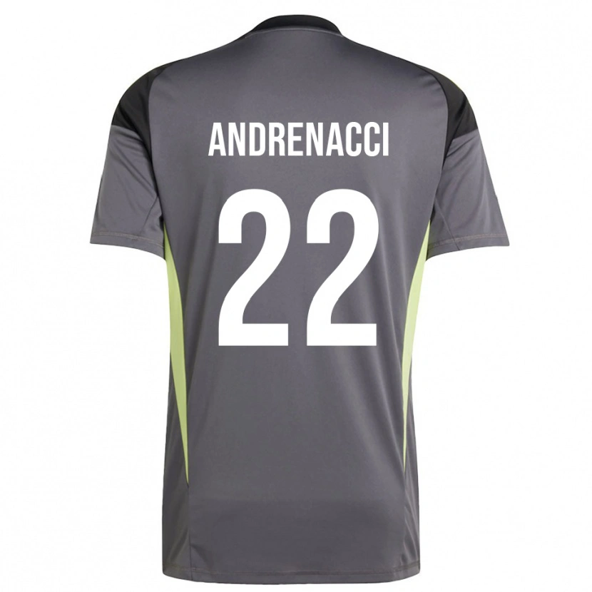 Danxen Mulher Lorenzo Andrenacci #22 Cinza Escuro Camisola Guarda-Redes 2025/26 Camisa Brasil