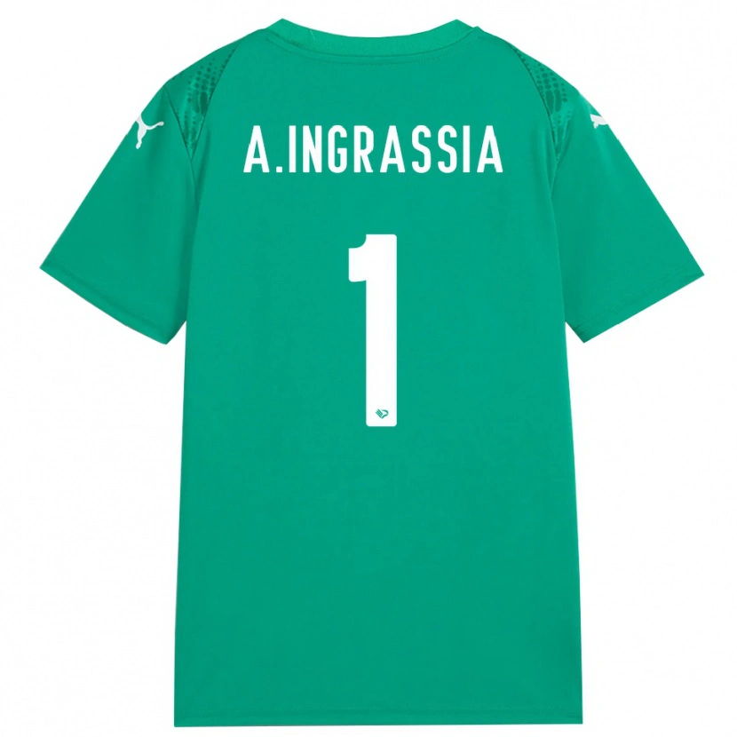 Danxen Mulher Antonio Ingrassia #1 Verde Mar Branco Camisola Guarda-Redes 2025/26 Camisa Brasil