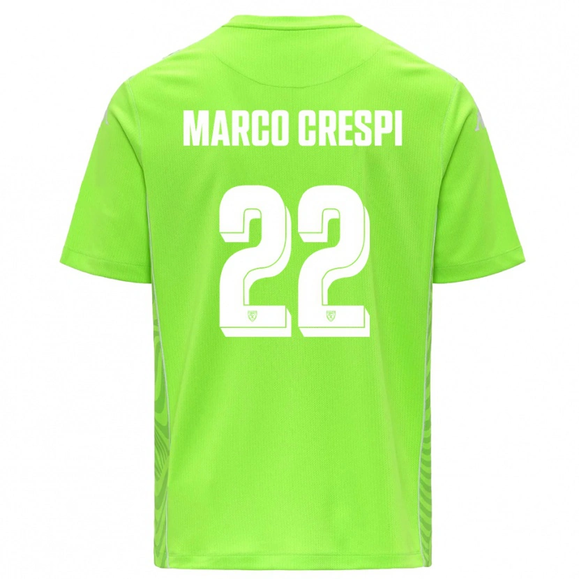 Danxen Mulher Gian Marco Crespi #22 Verde Grama Branco Camisola Guarda-Redes 2025/26 Camisa Brasil