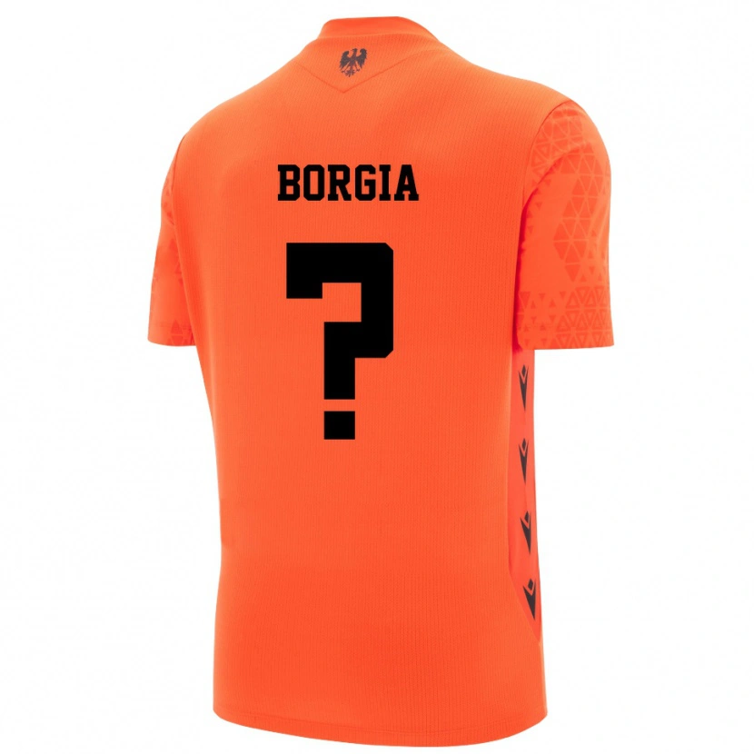 Danxen Mulher Francesco Borgia #0 Laranja Escuro Preto Camisola Guarda-Redes 2025/26 Camisa Brasil