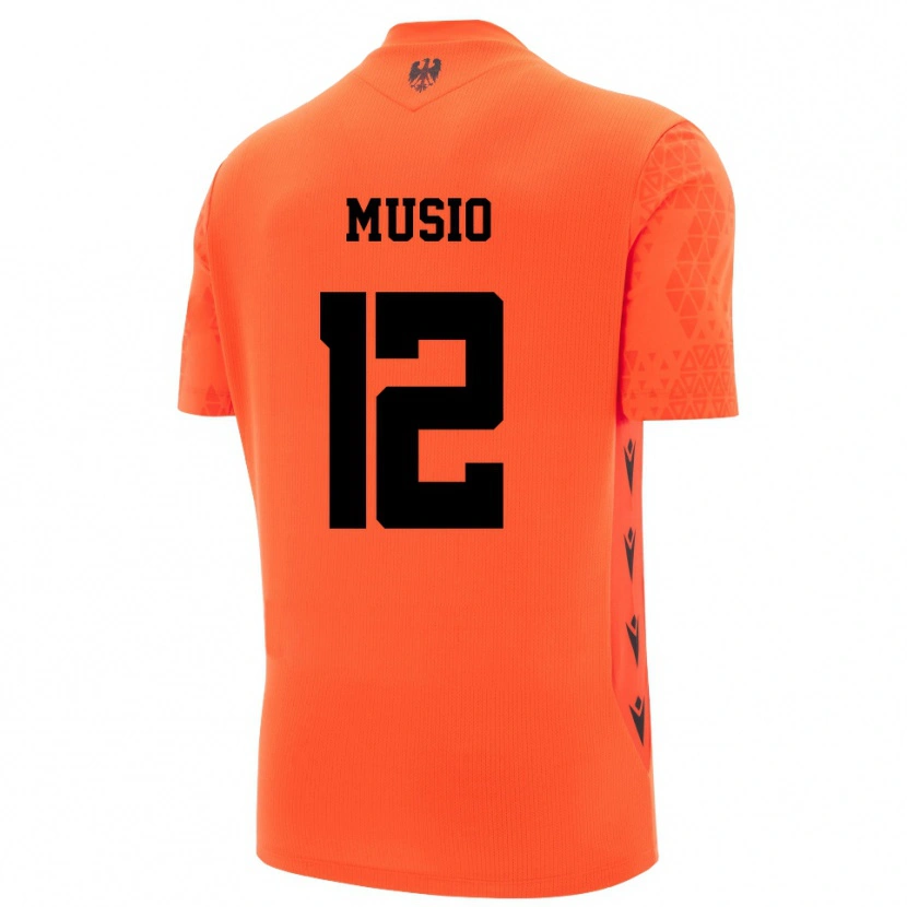 Danxen Mulher Luca Musio #12 Laranja Escuro Preto Camisola Guarda-Redes 2025/26 Camisa Brasil