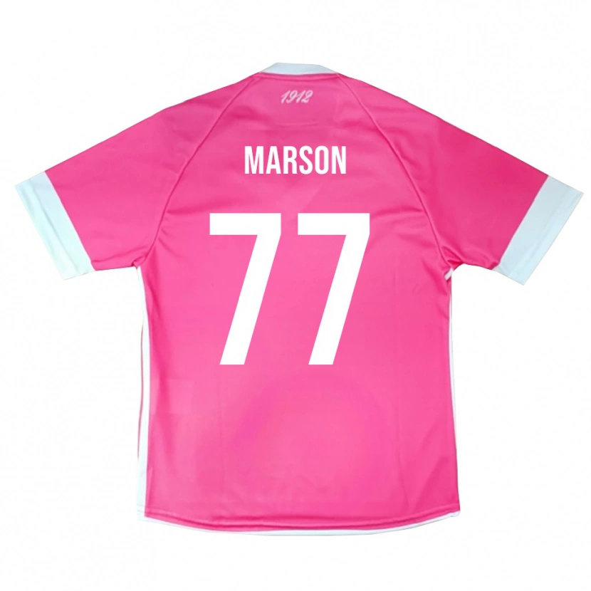 Danxen Mulher Leonardo Marson #77 Rosa Quente Branco Camisola Guarda-Redes 2025/26 Camisa Brasil