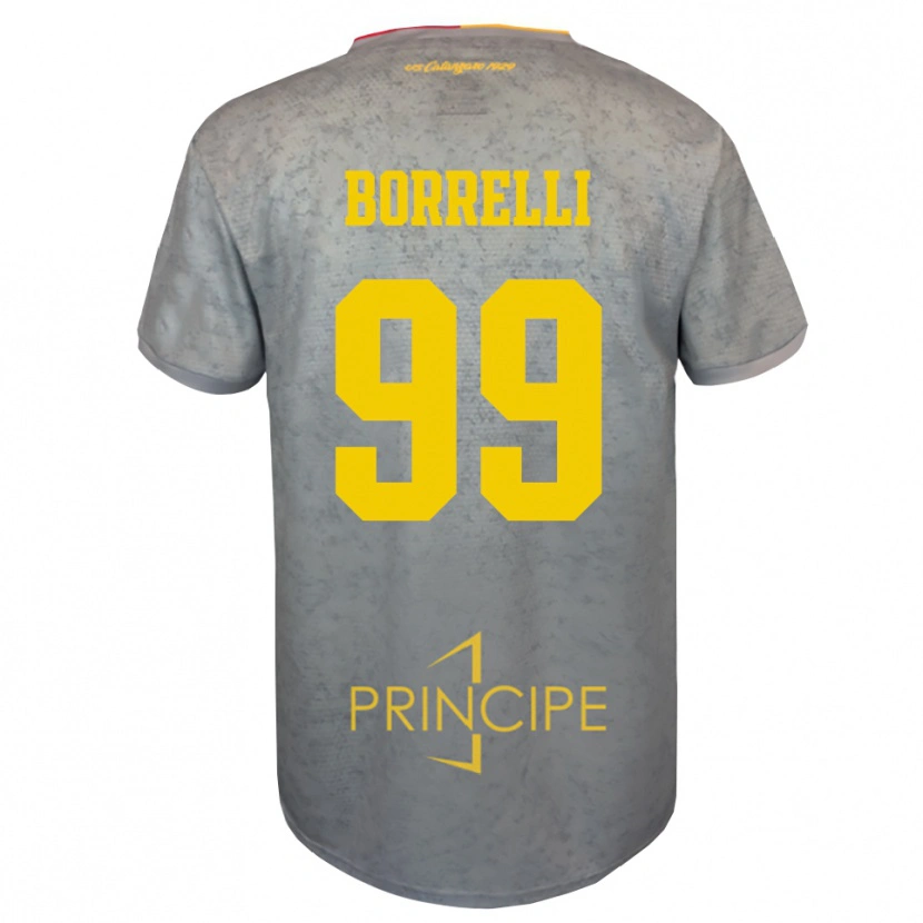 Danxen Mulher Edoardo Borrelli #99 Prata Marrom Arenoso Camisola Guarda-Redes 2025/26 Camisa Brasil