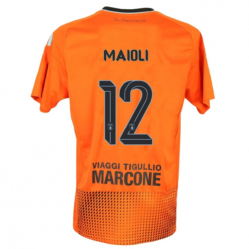 Danxen Mulher Francesco Maioli #12 Laranja Escuro Azul Camisola Guarda-Redes 2025/26 Camisa Brasil