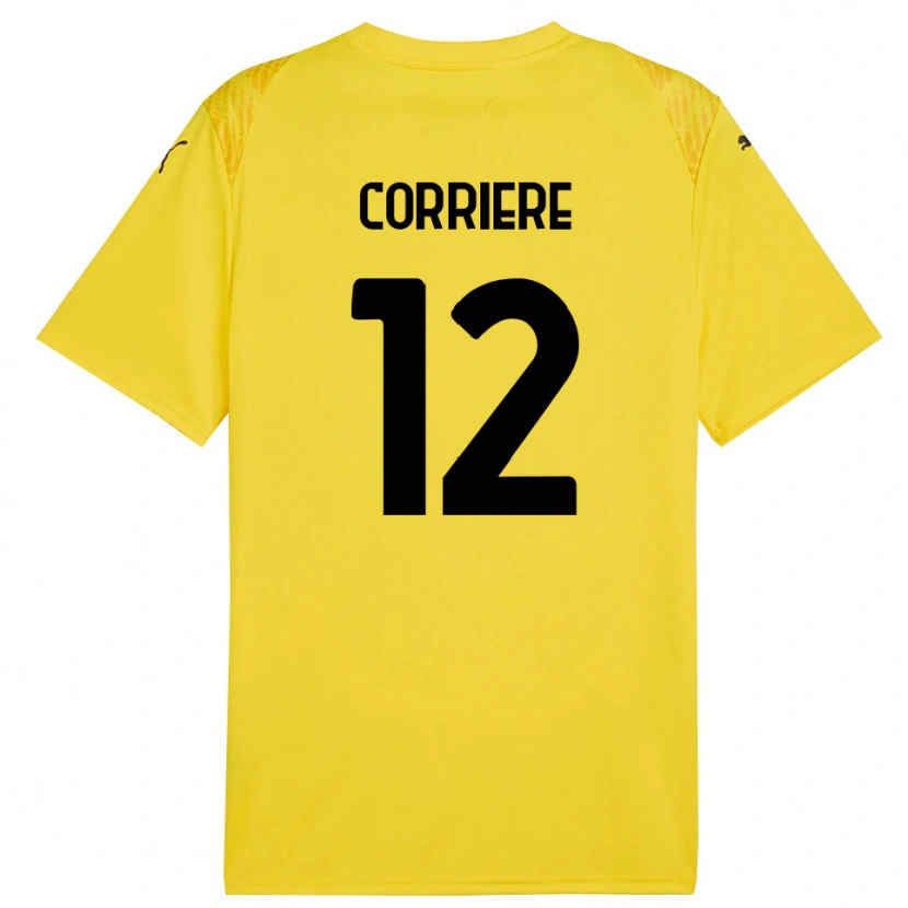 Danxen Mulher Francesco Corriere #12 Amarelo Preto Camisola Guarda-Redes 2025/26 Camisa Brasil