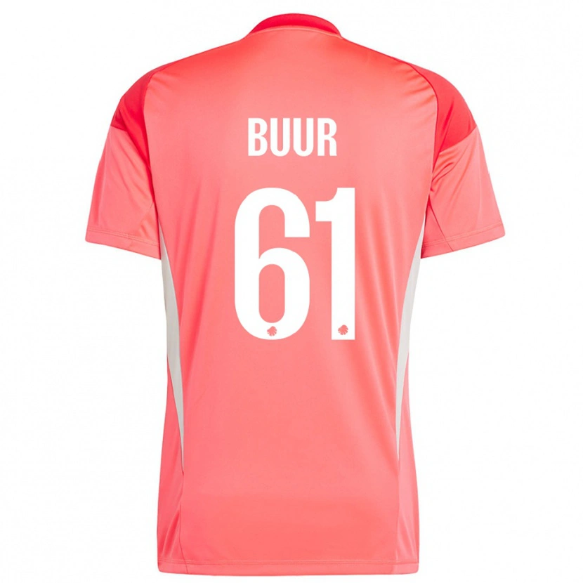 Danxen Mulher Oscar Buur #61 Vermelho Branco Camisola Guarda-Redes 2025/26 Camisa Brasil
