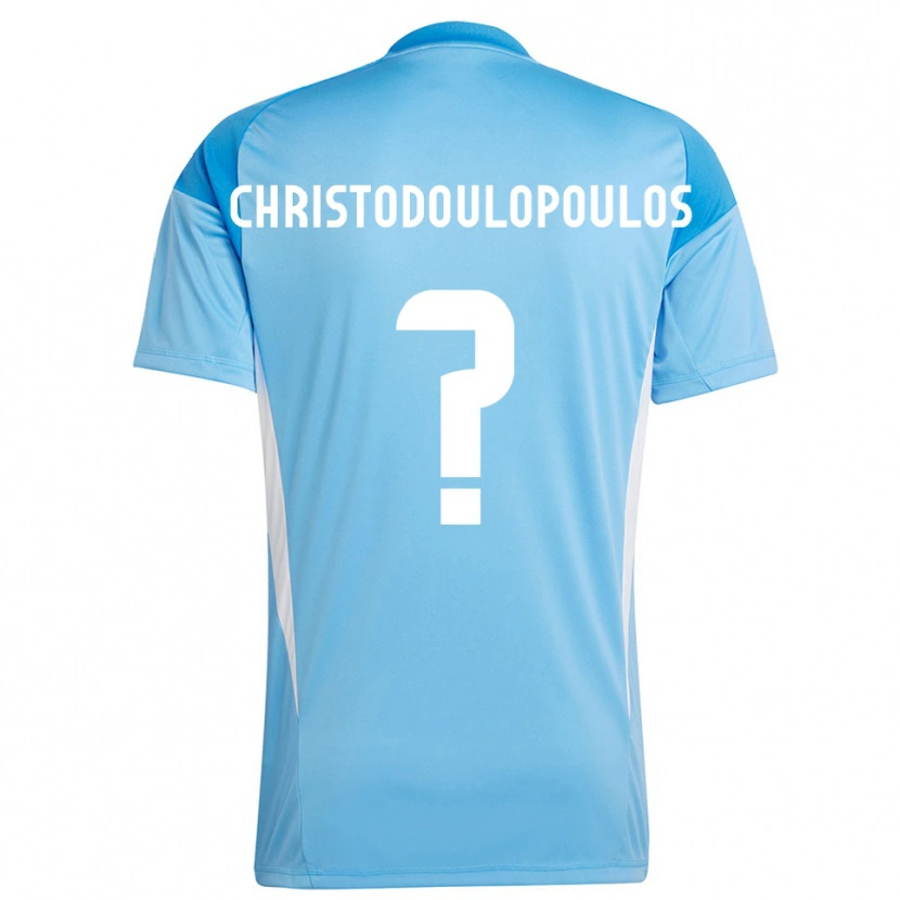 Danxen Mulher Giannis Christodoulopoulos #0 Azul Céu Profundo Camisola Guarda-Redes 2025/26 Camisa Brasil