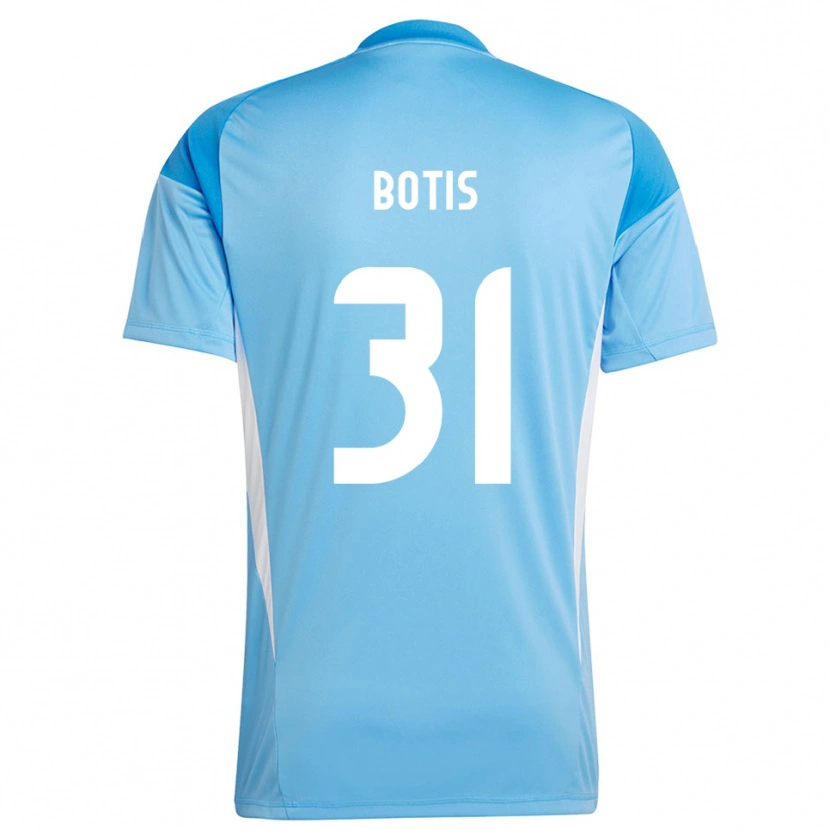 Danxen Mulher Nikolaos Botis #31 Azul Céu Profundo Camisola Guarda-Redes 2025/26 Camisa Brasil