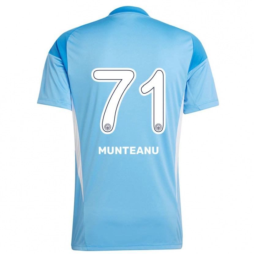 Danxen Mulher Natalia Munteanu #71 Azul Real Branco Camisola Guarda-Redes 2025/26 Camisa Brasil