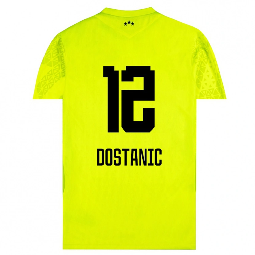 Danxen Mulher Filip Dostanic #12 Preto Verde Amarelo Camisola Guarda-Redes 2025/26 Camisa Brasil