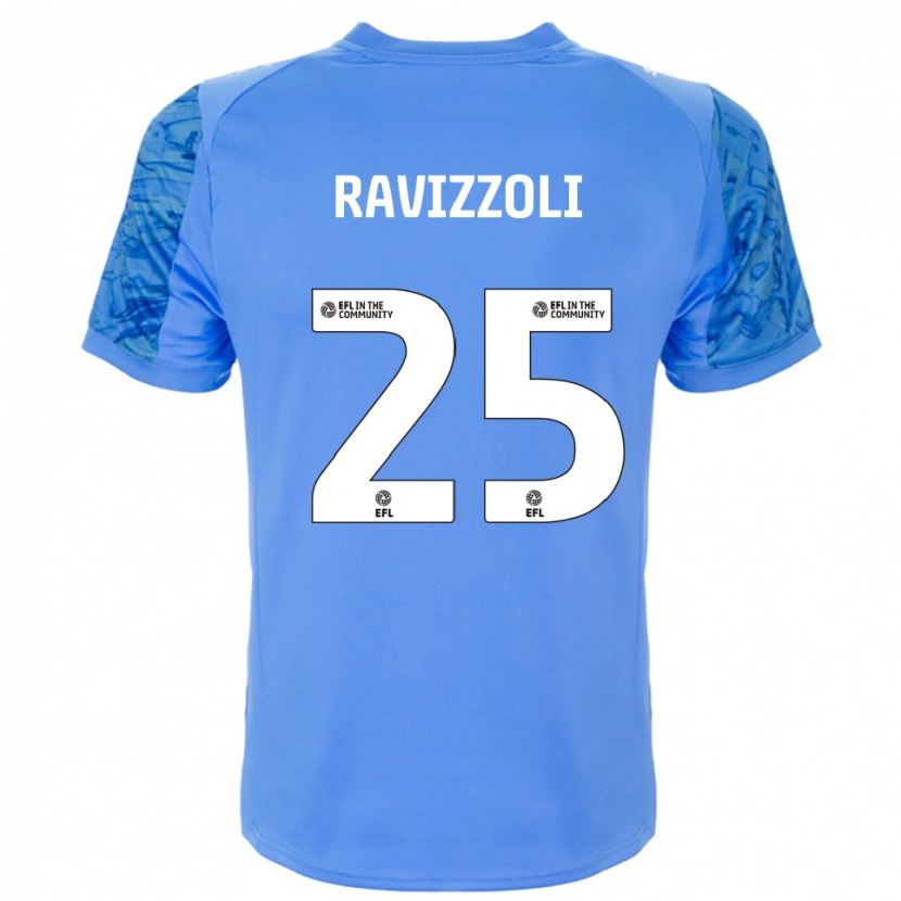 Danxen Mulher Franco Ravizzoli #25 Azul Dodging Camisola Guarda-Redes 2025/26 Camisa Brasil