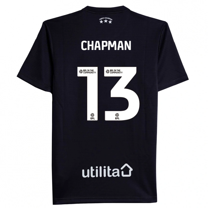 Danxen Mulher Jacob Chapman #13 Preto Branco Camisola Guarda-Redes 2025/26 Camisa Brasil