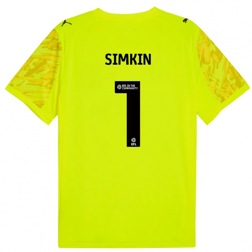 Danxen Mulher Tommy Simkin #1 Verde Fluorescente Camisola Guarda-Redes 2025/26 Camisa Brasil