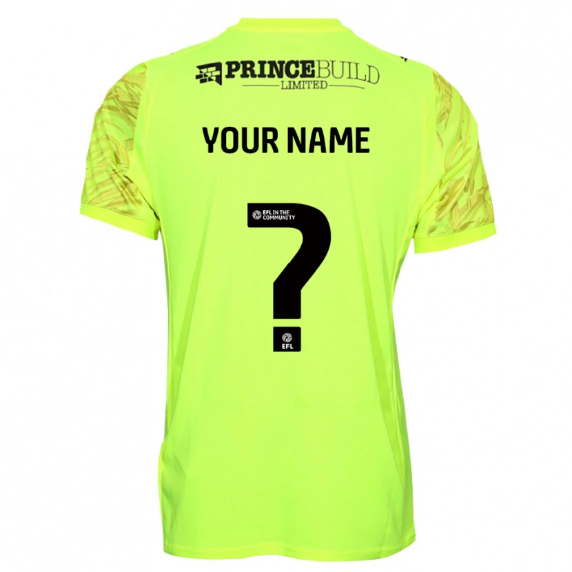 Danxen Mulher Peterborough United Preto Verde Fluorescente Camisola Guarda-Redes 2025/26 Camisa Brasil