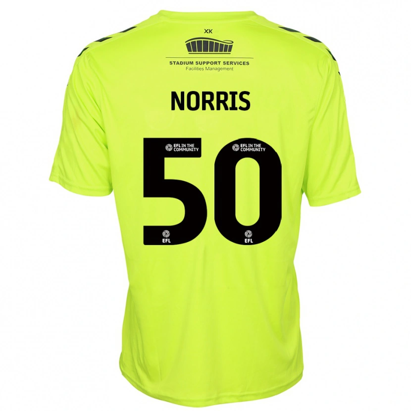 Danxen Mulher Will Norris #50 Verde Fluorescente Camisola Guarda-Redes 2025/26 Camisa Brasil