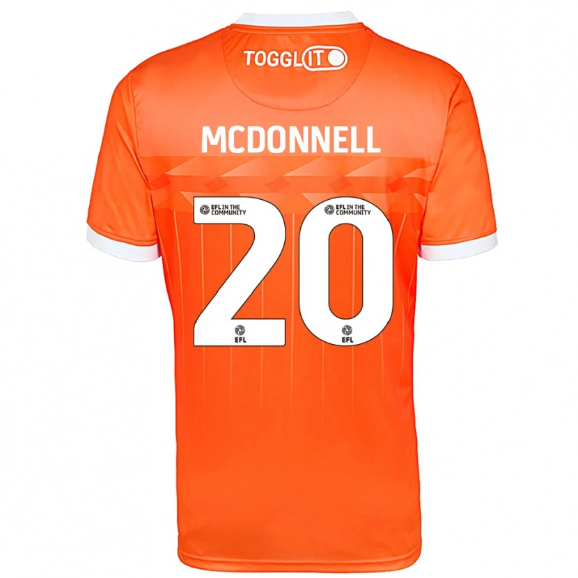 Danxen Mulher Joe McDonnell #20 Branco Laranja Camisola Guarda-Redes 2025/26 Camisa Brasil