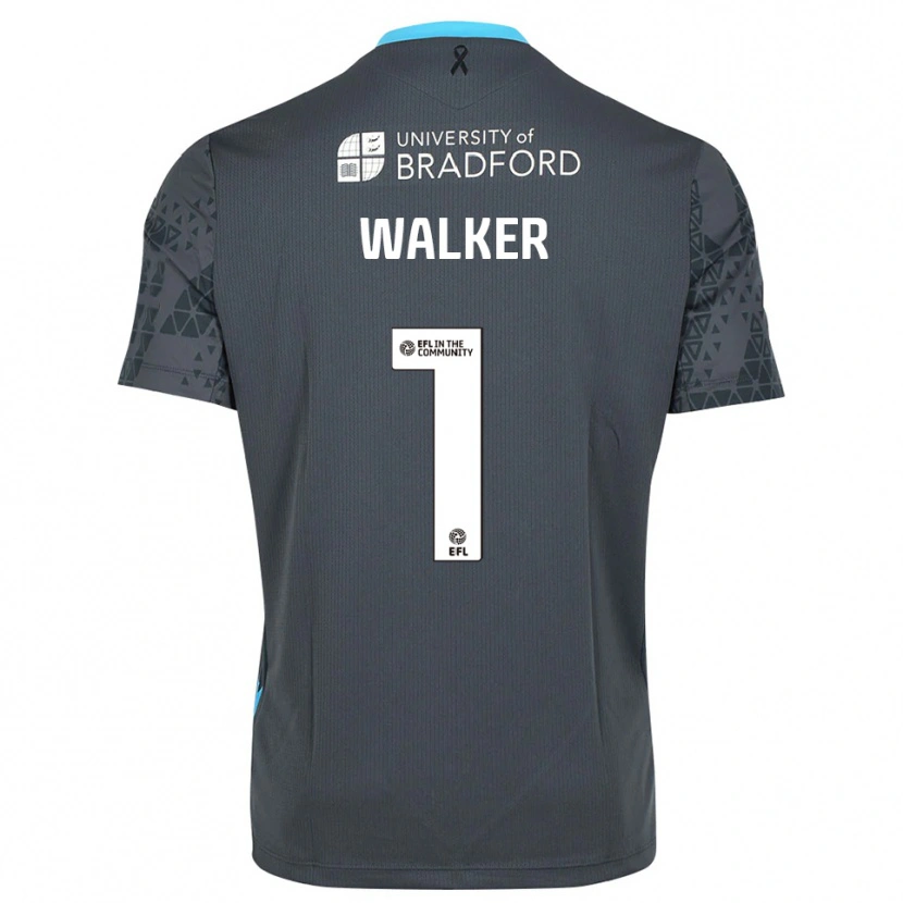 Danxen Mulher Sam Walker #1 Cinza Preto Camisola Guarda-Redes 2025/26 Camisa Brasil
