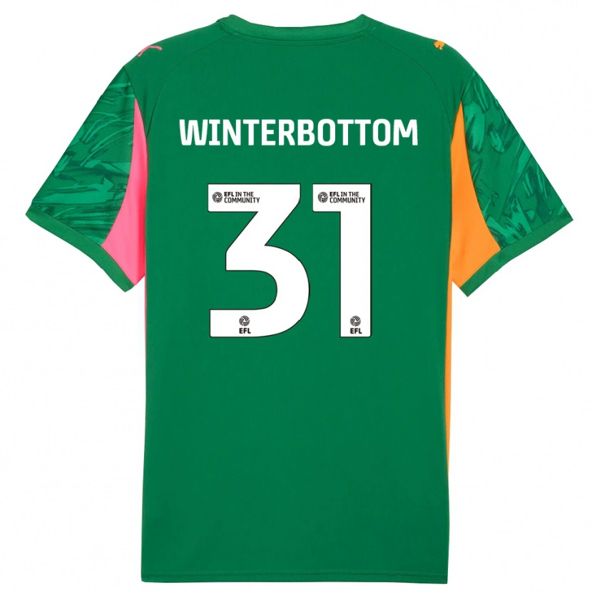 Danxen Mulher Ben Winterbottom #31 Verde Rosa Camisola Guarda-Redes 2025/26 Camisa Brasil