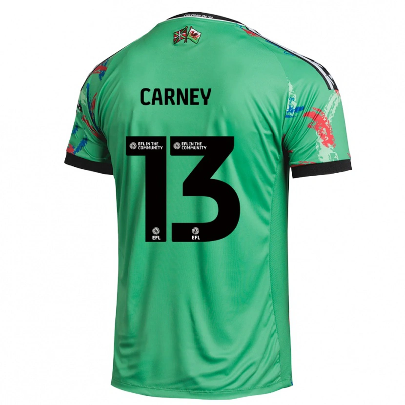 Danxen Mulher Jacob Carney #13 Vermelho Verde Camisola Guarda-Redes 2025/26 Camisa Brasil