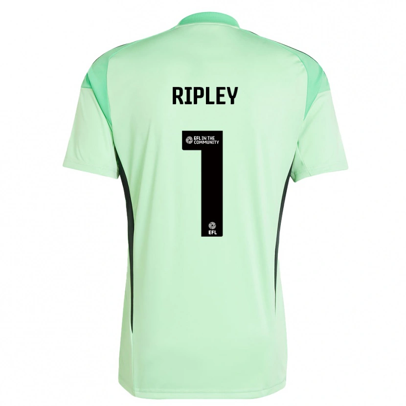 Danxen Mulher Connor Ripley #1 Preto Verde Claro Camisola Guarda-Redes 2025/26 Camisa Brasil