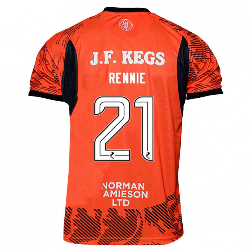 Danxen Mulher Beth Rennie #21 Preto Laranja Camisola Guarda-Redes 2025/26 Camisa Brasil