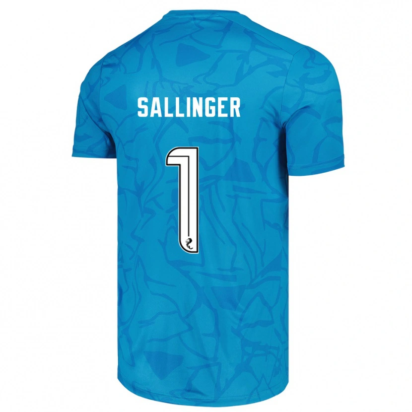 Danxen Mulher Raphael Sallinger #1 Branco Azul Camisola Guarda-Redes 2025/26 Camisa Brasil