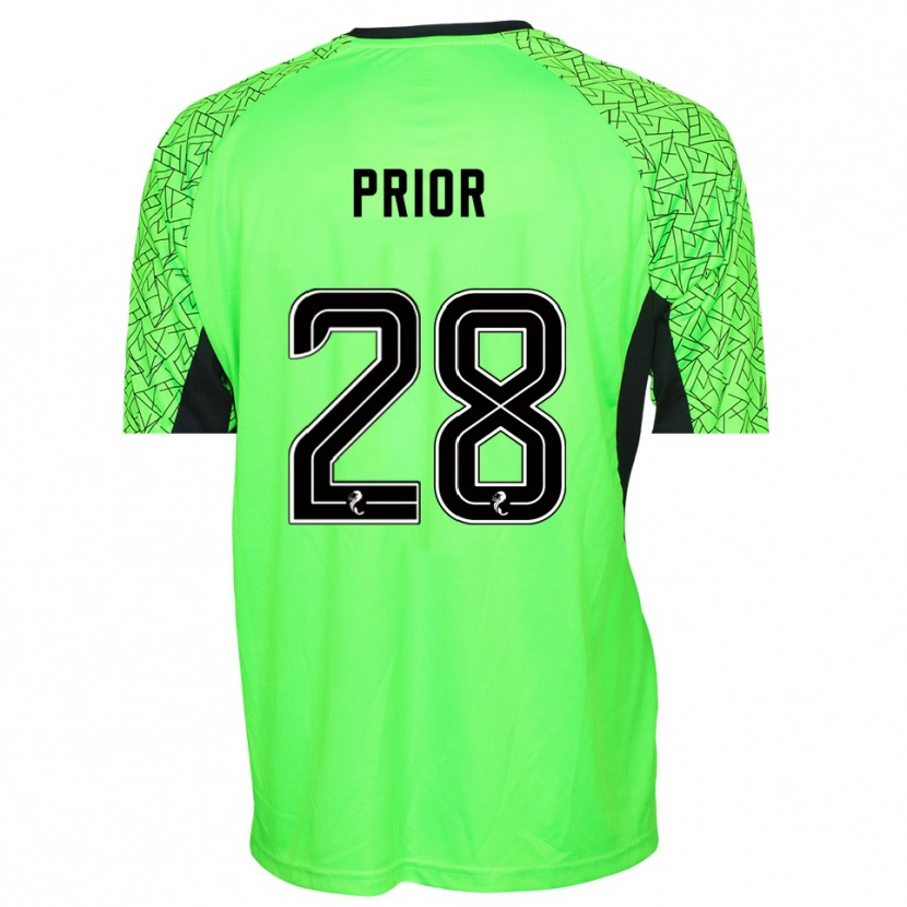 Danxen Mulher Jérôme Prior #28 Verde Preto Camisola Guarda-Redes 2025/26 Camisa Brasil