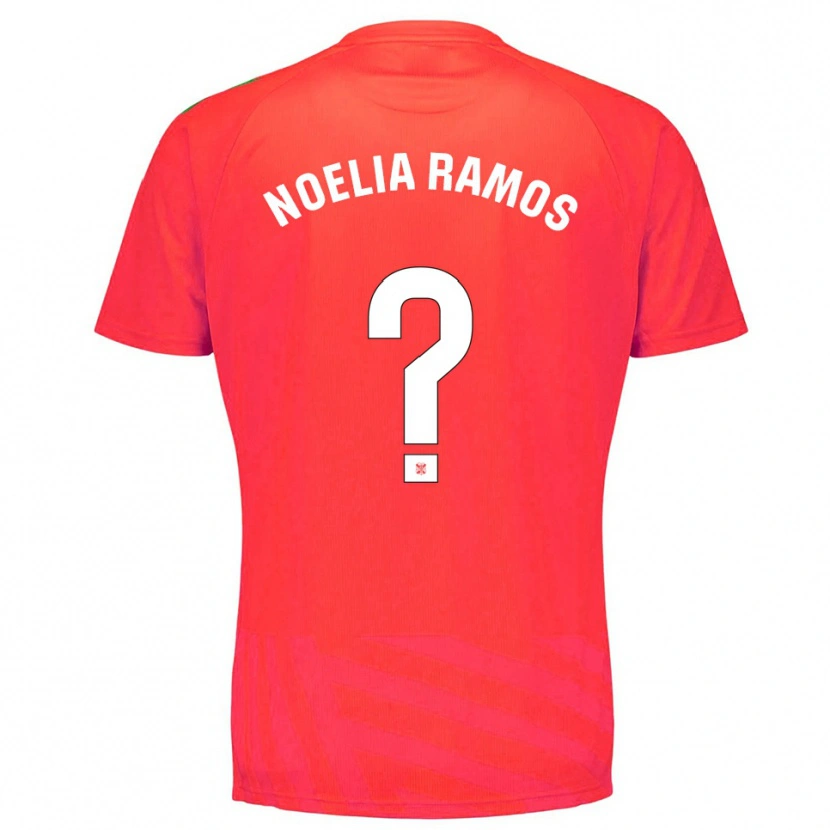 Danxen Mulher Noelia Ramos Álvarez #0 Vermelho Branco Camisola Guarda-Redes 2025/26 Camisa Brasil