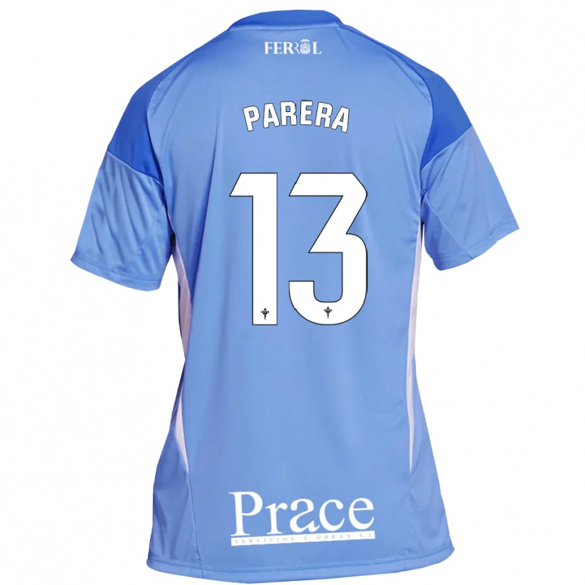 Danxen Mulher Miquel Parera #13 Azul Claro Branco Camisola Guarda-Redes 2025/26 Camisa Brasil