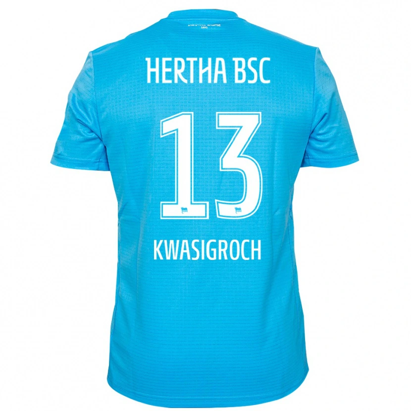 Danxen Mulher Robert Kwasigroch #13 Azul Claro Branco Camisola Guarda-Redes 2025/26 Camisa Brasil
