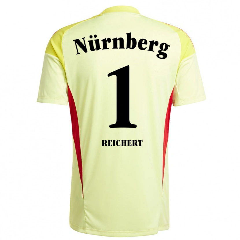 Danxen Mulher Jan Reichert #1 Amarelo Preto Camisola Guarda-Redes 2025/26 Camisa Brasil