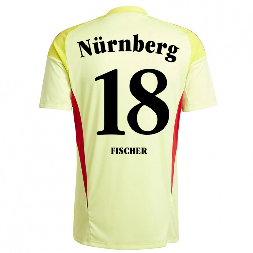 Danxen Mulher Jonas Fischer #18 Amarelo Preto Camisola Guarda-Redes 2025/26 Camisa Brasil