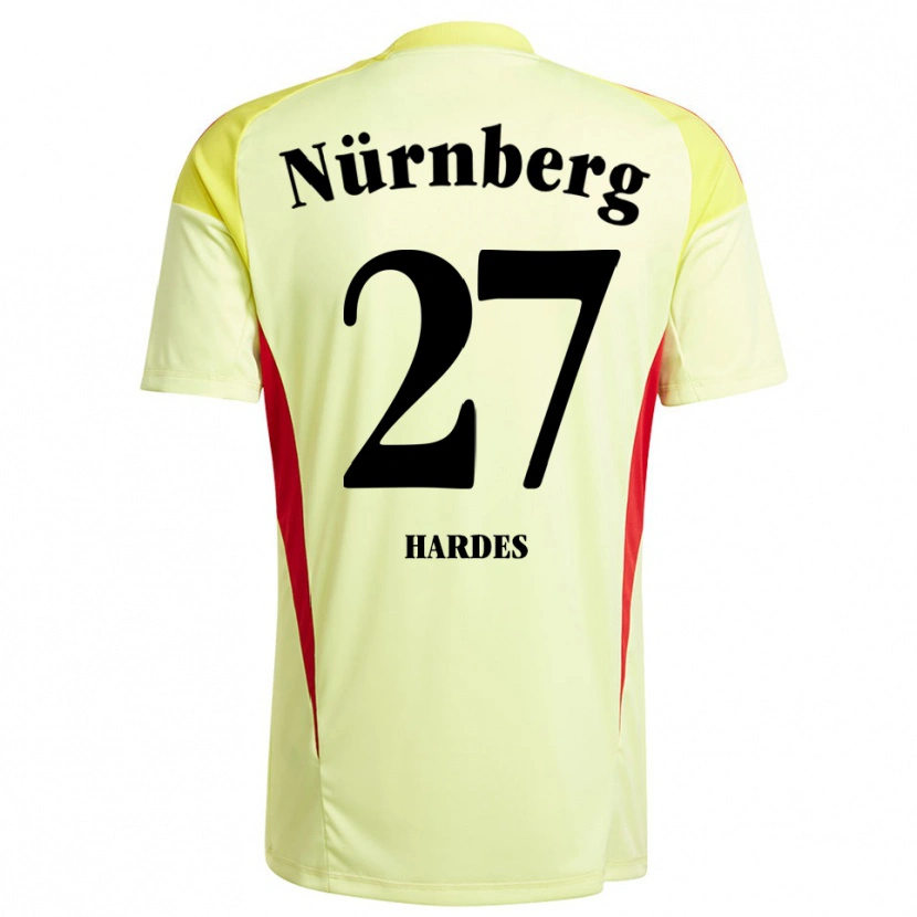 Danxen Mulher Aaron Hardes #27 Amarelo Preto Camisola Guarda-Redes 2025/26 Camisa Brasil