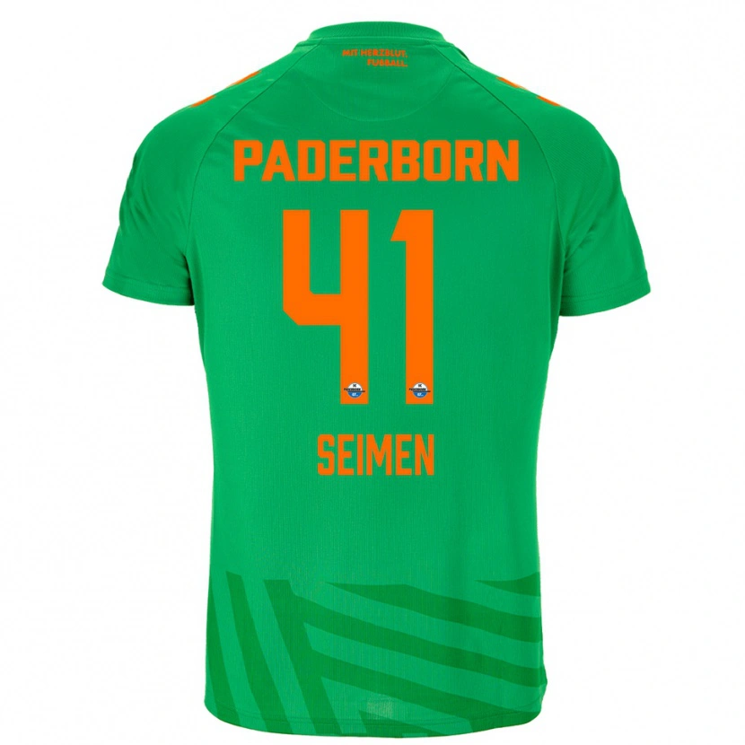 Danxen Mulher Dennis Seimen #41 Verde Laranja Camisola Guarda-Redes 2025/26 Camisa Brasil