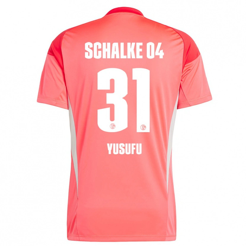 Danxen Mulher Faaris Yusufu #31 Vermelho Coral Camisola Guarda-Redes 2025/26 Camisa Brasil