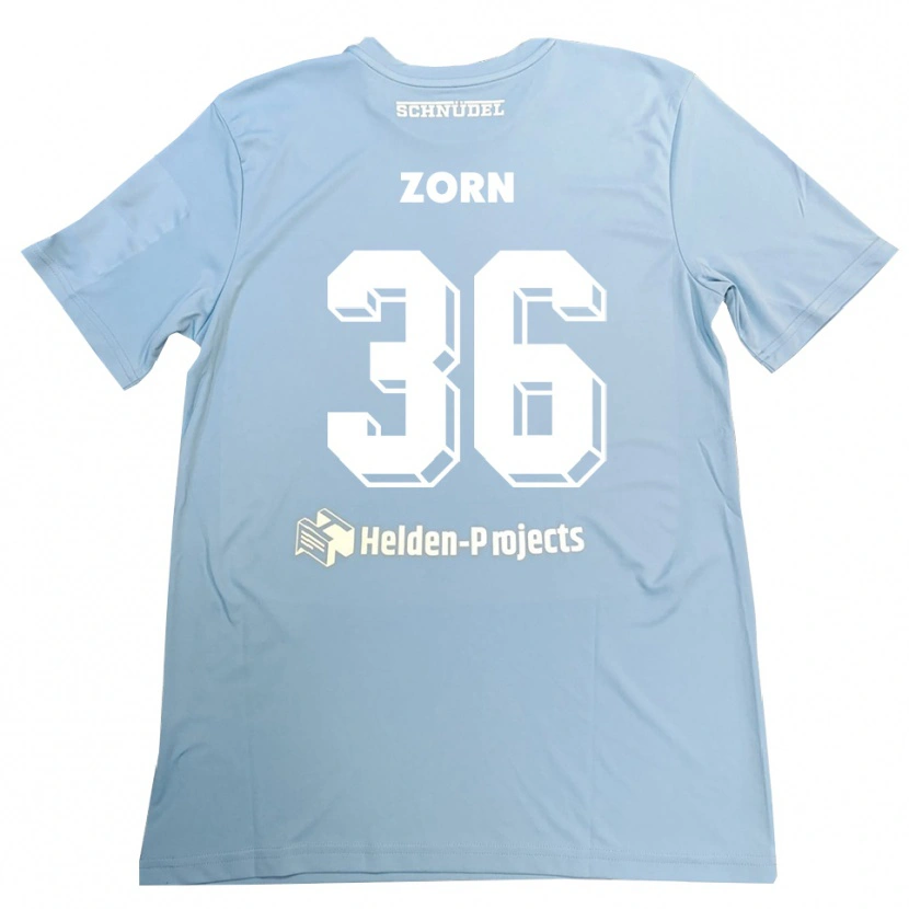 Danxen Mulher Emil Zorn #36 Azul-Cinza Camisola Guarda-Redes 2025/26 Camisa Brasil