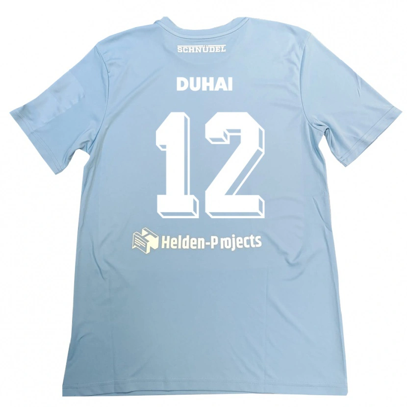 Danxen Mulher Konstantin Duhai #12 Azul-Cinza Camisola Guarda-Redes 2025/26 Camisa Brasil