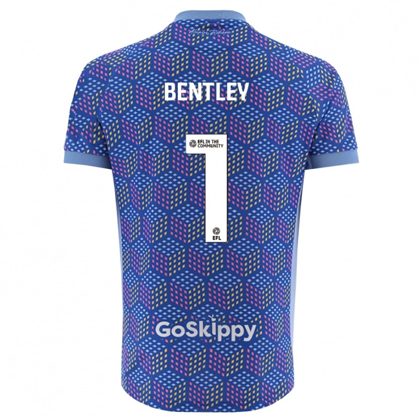 Danxen Mulher Fran Bentley #1 Azul Preto Camisola Guarda-Redes 2025/26 Camisa Brasil