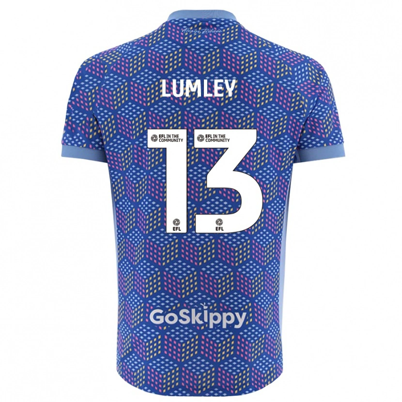 Danxen Mulher Joe Lumley #13 Azul Preto Camisola Guarda-Redes 2025/26 Camisa Brasil