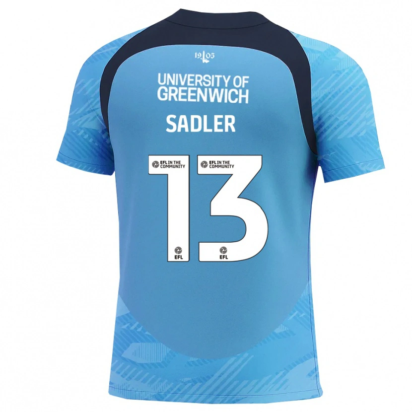 Danxen Mulher Jude Sadler #13 Azul Branco Camisola Guarda-Redes 2025/26 Camisa Brasil
