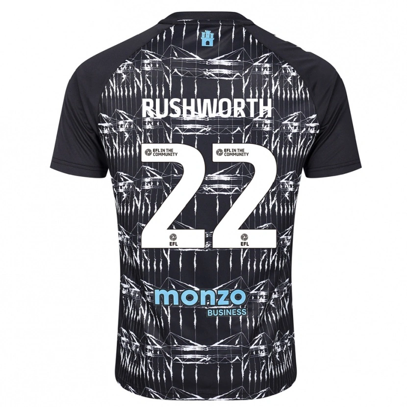 Danxen Mulher Carl Rushworth #22 Azul Preto Camisola Guarda-Redes 2025/26 Camisa Brasil