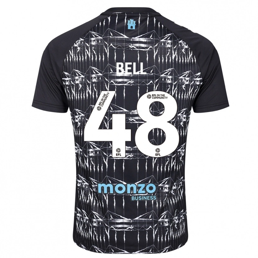 Danxen Mulher Luke Bell #48 Azul Preto Camisola Guarda-Redes 2025/26 Camisa Brasil