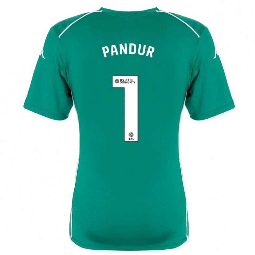 Danxen Mulher Ivor Pandur #1 Verde Branco Camisola Guarda-Redes 2025/26 Camisa Brasil