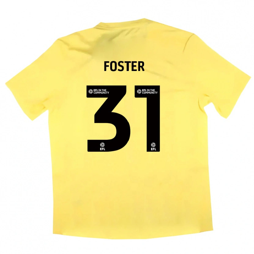Danxen Mulher Owen Foster #31 Amarelo Preto Camisola Guarda-Redes 2025/26 Camisa Brasil