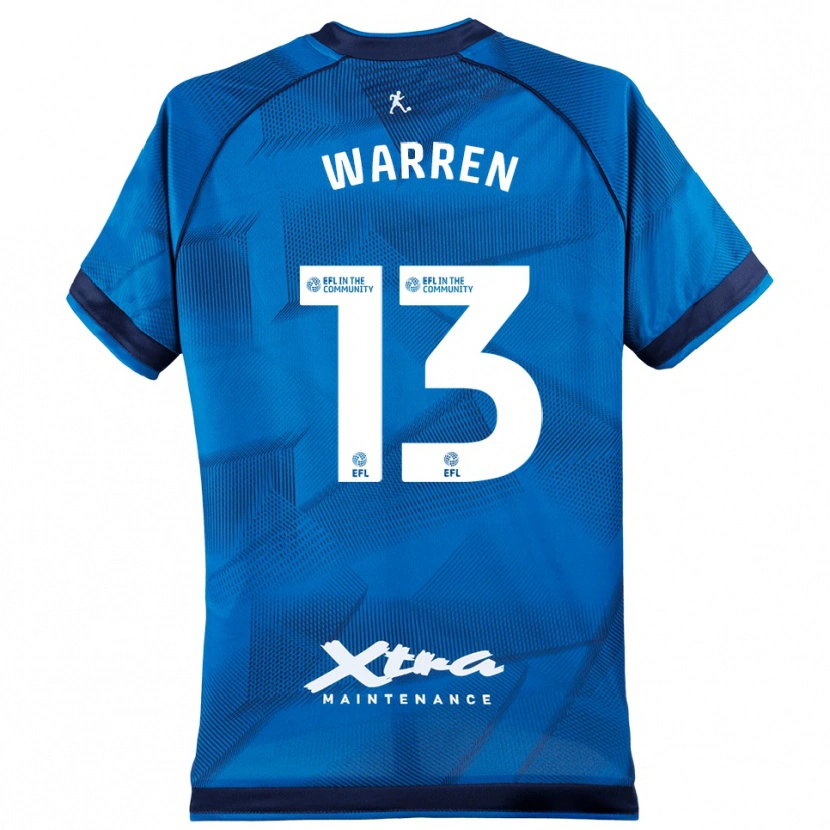 Danxen Mulher Charlie Warren #13 Azul Branco Camisola Guarda-Redes 2025/26 Camisa Brasil