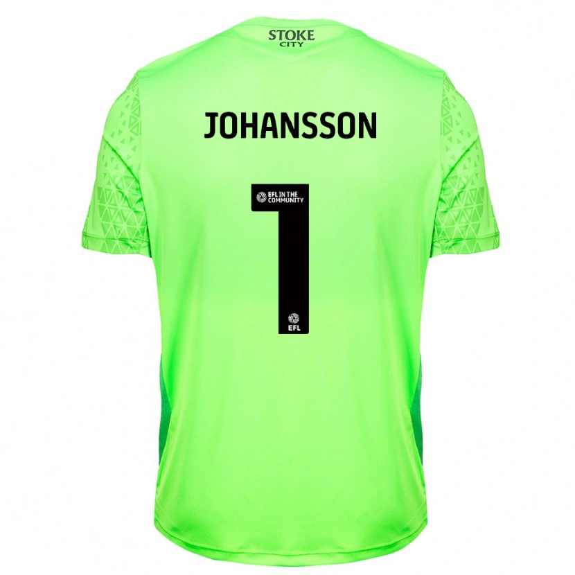 Danxen Mulher Viktor Johansson #1 Verde Preto Camisola Guarda-Redes 2025/26 Camisa Brasil