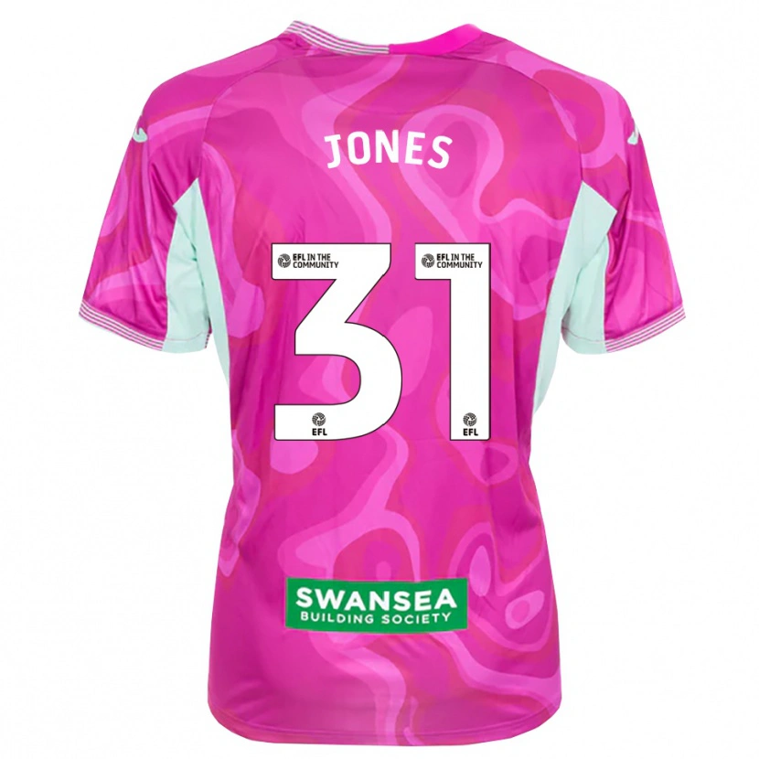 Danxen Mulher Verity Jones #31 Magenta Branco Camisola Guarda-Redes 2025/26 Camisa Brasil